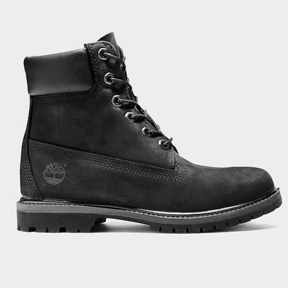 Timberland 6 Inch Premium Boots 7 Black Leather